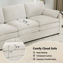 Cozy Upholstered 3 Seater Sofa Cushion For Living Room by Unique Piece Furniture