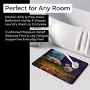 Corgi Chaos in the barn with sheep Memory Foam Kitchen Mat Machine Washable Anti-Fatigue Cushion Comfort Bath or Kitchen Rug