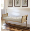 Accent Bench With Arm - Natural by HouseOfZazla