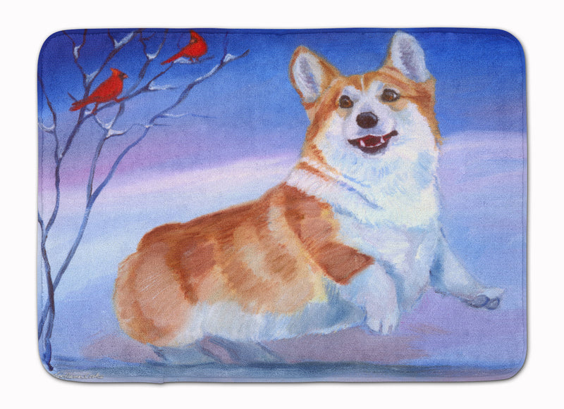 Corgi Snow Cardinal Machine Washable Memory Foam Mat 7328RUG