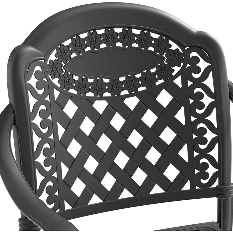 (Cushions In Random Colors)7-Piece Set Of Cast Aluminum Patio Furniture With Cushions