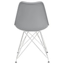 Padded Side Chair And Soft Upholstered Seat (Set of 2) - Gray by HouseOfZazla