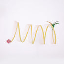Cat Pets Toys Mouse Shape Balls Foldable Cat Kitten Play Tunnel Funny Cat Stick Mouse Supplies Simulation Mouse Pet Accessories