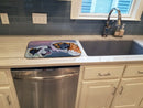 Saint Bernard Whisperear Dish Drying Mat Absorbent Dish Drying Mat Pad for Kitchen Counter Dish Drainer Mat for Countertop, 14 x 21", Multicolor