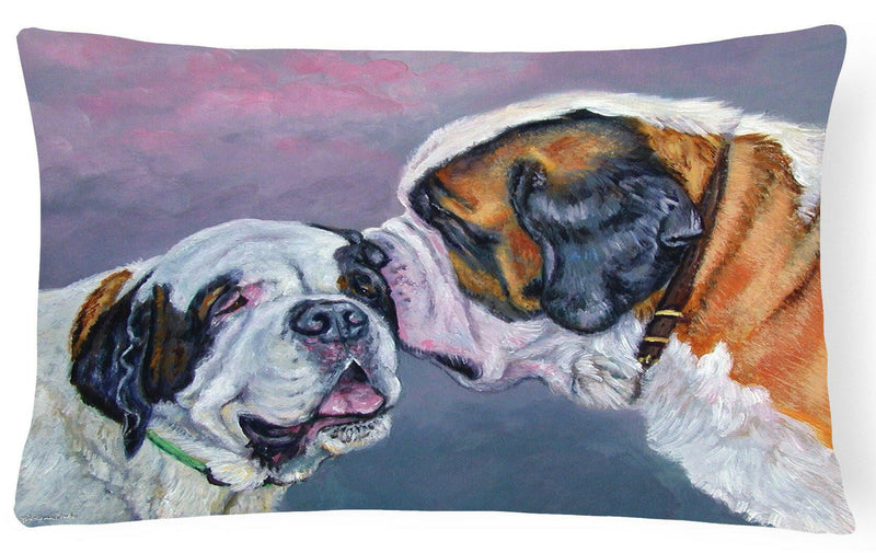 Saint Bernard Whisperear Fabric Decorative Pillow 7332PW1216