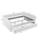 Upholstered Daybed & 2 Drawers