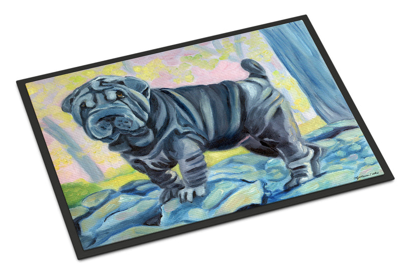 Blue Shar Pei Doormat - 18x27 Decorative Floor Mat – Indoor/Outdoor Rug with Artistic Flair 7333MAT