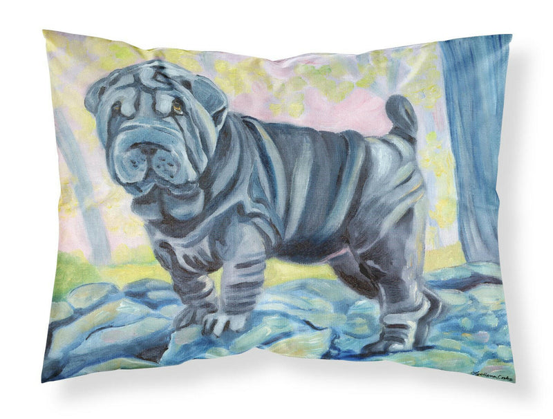 Blue Shar Pei Fabric Standard Pillowcase – Artistic Decorative Front, White Back 7333PILLOWCASE