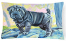 Blue Shar Pei Fabric Decorative Pillow 7333PW1216