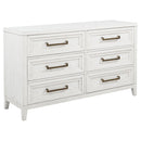 Marielle 5-piece Eastern King Bedroom Set Distressed White