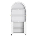 Modern Tech Inspired Dome Cabinet With LED Lighting by HouseOfZazla