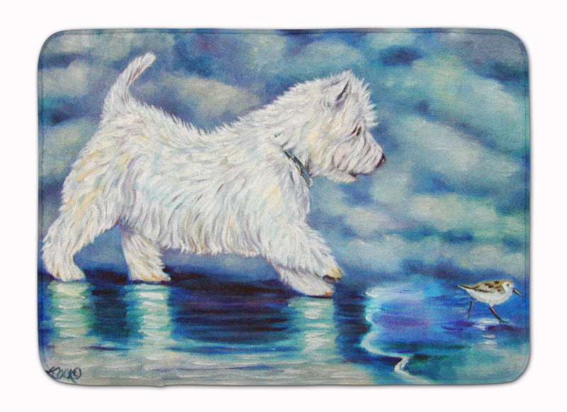 Misty Westie Machine Washable Memory Foam Mat 7334RUG