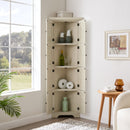 4-Tier 72" Corner Kitchen Pantry Storage Cabinet with 8 Doors