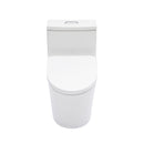 1 Piece Toilet For Bathroom, Dual Flush 1.24 / 1.43 Gpf, Soft Closing Seat - White by HouseOfZazla