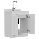 Murphy - Laundry Cabinet & Faucet And Stainless Steel Sink by Unique Piece Furniture