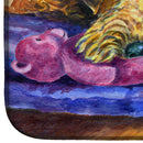 Airedale Terrier Teddy Bear Dish Drying Mat – Absorbent, Artistic Kitchen Essentials 7345DDM