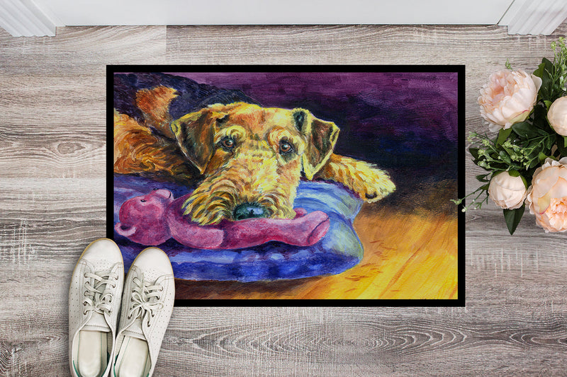 Airedale Terrier Teddy Bear Doormat - 18x27 Decorative Floor Mat – Indoor/Outdoor Rug with Artistic Flair 7345MAT