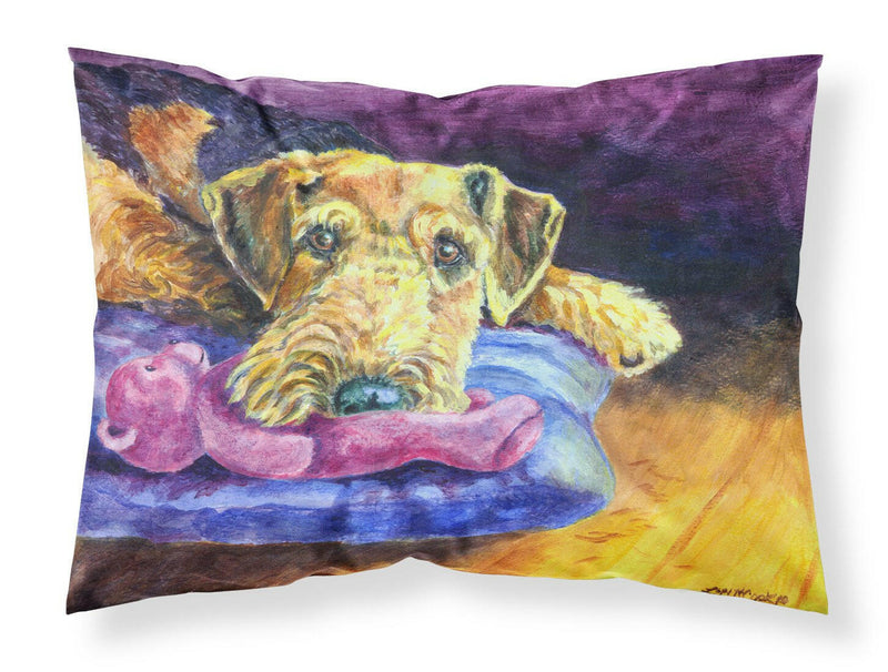 Airedale Terrier Teddy Bear Fabric Standard Pillowcase 7345PILLOWCASE