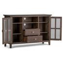 Artisan - Tall TV Media Stand - Natural Aged Brown by HouseOfZazla