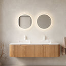 DINA 60" Bathroom Vanity with Floating Curved Edges and Glass Basins by HouseOfZazla