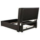 Leandro 4-piece Queen Bedroom Set Burnished Black