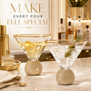 Diamond Studded Martini Glasses Set of 2
