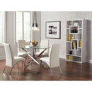 Geometric 10 Shelf Open Back Bookcase With Interlocking Shelves - White by HouseOfZazla
