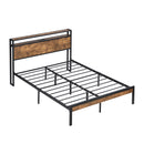 Platform Bed Frame With Wooden Headboard And Footboard, USB Liner by Unique Piece Furniture