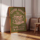 Fresh Brew Retro Coffee Poster