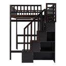 Loft Bed With Bookshelf, Drawers, Desk, And Wardrobe by HouseOfZazla