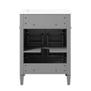 Bathroom Vanity With 2 Doors And Tip Out Drawer, Soft Closing Hinges by HouseOfZazla