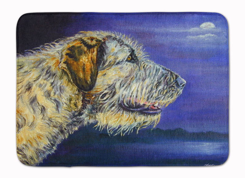 Irish Wolfhound Looking Machine Washable Memory Foam Mat 7352RUG