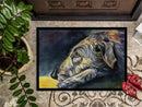 Irish Wolfhound Sleeper Doormat Indoor Outdoor 24H X 36W Front Door Mat Rugs for Entryway, Non Slip Washable Low Pile,
