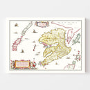 Vintage Map of the Isle of Mull 1665