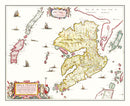 Vintage Map of the Isle of Mull 1665
