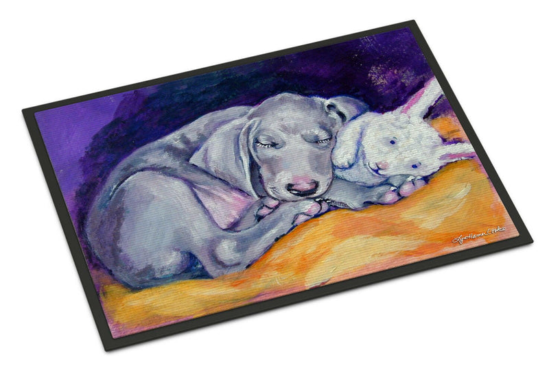 Weimaraner Snuggle Bunny Indoor or Outdoor Mat 24x36 7354JMAT