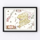 Vintage Map of the Isle of Mull 1665