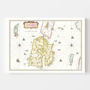 Vintage Map of the Isle of Islay 1665