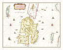 Vintage Map of the Isle of Islay 1665