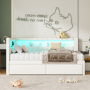 Upholstered Platform Bed With USB Ports And LED Belt by HouseOfZazla