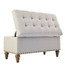 Upholstered Ottoman With Storage And Rivet Trim by Unique Piece Furniture