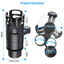 4 In 1 Car Cup Holder Expander Adapter Multifunctional Water Cup Mount Stand 360¡ Rotating Drink Bottle Organizer with Adjustable Base