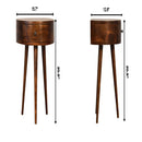 Semi Circle Nightstand - Chestnut by Unique Piece Furniture