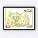 Vintage Map of Strathnaver, Scotland 1665