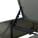 Outdoor Sofa Pe Rattan Furniture Deck Chair - Gray by HouseOfZazla