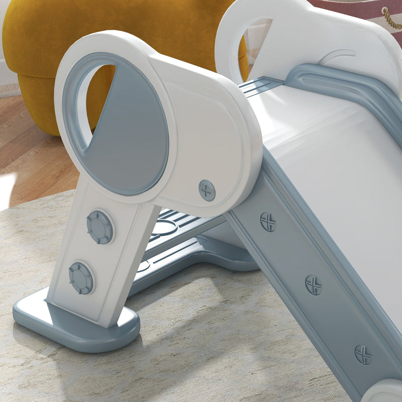 Toddler Slide, Indoor Foldable Kids Slide for Boys Girls 1.5-3 Years Old, Gray