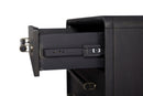 3 Drawer Nightstand With USB - Black by HouseOfZazla
