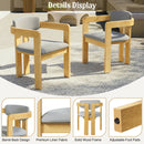 Set of 2 Outdoor Acacia Wood Dining Chairs with Cushions by HouseOfZazla