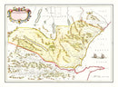 Vintage Map of Sutherland, Scotland 1665