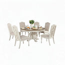 Elegant Dining Set Round Table And Side Chairs by Unique Piece Furniture